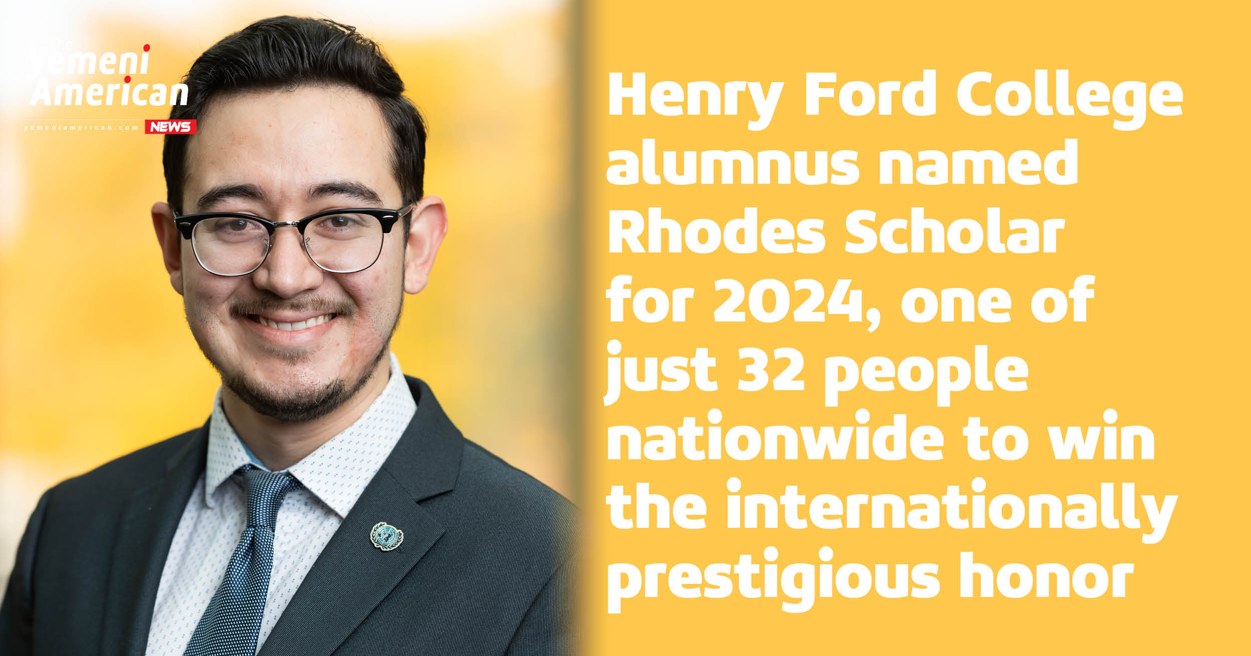 The Yemeni American » Henry Ford College alumnus named Rhodes Scholar